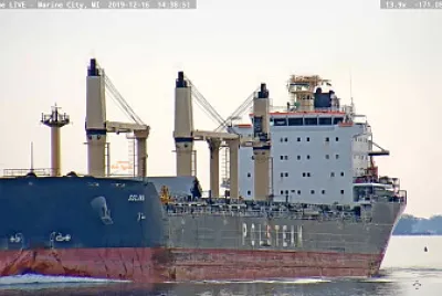  "saltie " m/v Solina northbound to Lake Huron
