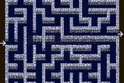stone wall puzzle maze