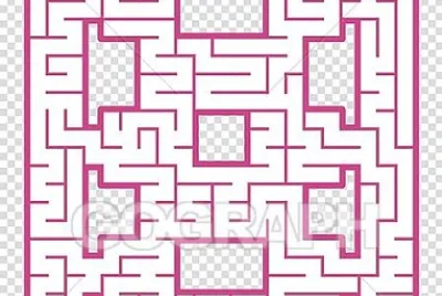 abstract square maze