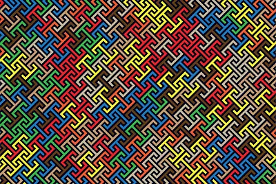 seamless colorful geometric pattern