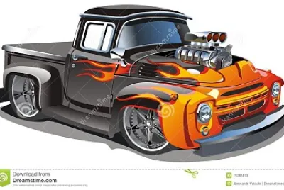 cartoon hot rod