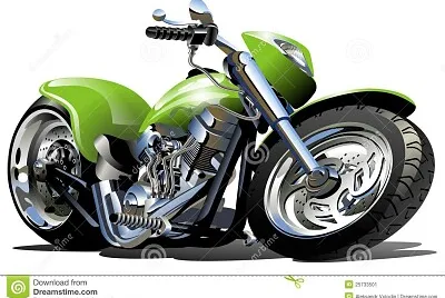 Cartoon Motorcycle