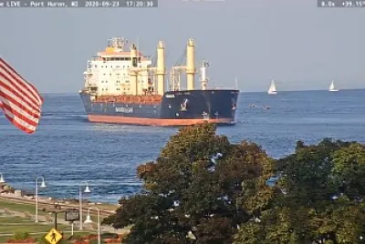  "saltie  " Oborishte southbound from Lake Huron   Flags
