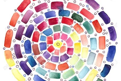 water color spiral