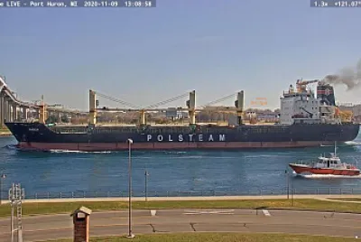  "saltie " Narew and Pilot Boat heading into Lake Huron