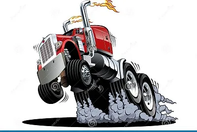 Cartoon semi truck 2