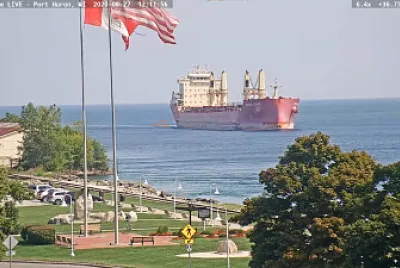  "saltie  " Federal Ruhr southbound from Lake Huron FLAGS