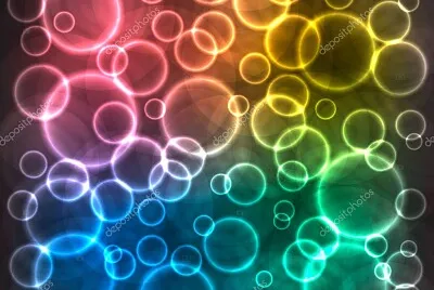 glowing circles
