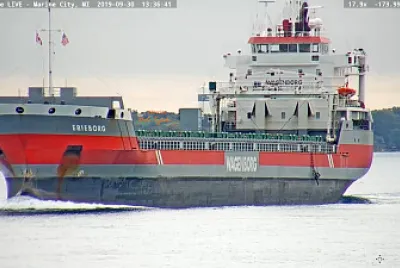  "saltie " m/v Erieborg northbound to Lake Huron