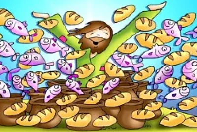 פאזל של Puzzle sul miracolo della moltiplicazione dei pani