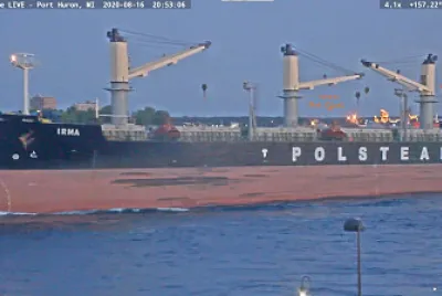  "saltie " m/v irma northbound to Lake Huron