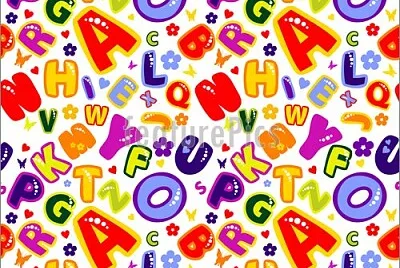 Colorful letters