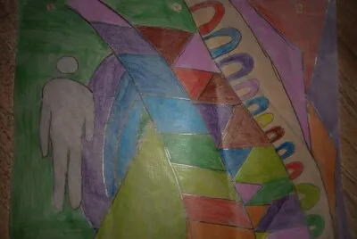 Figura-Fondo. Dibujo simple, fondo complejo jigsaw puzzle