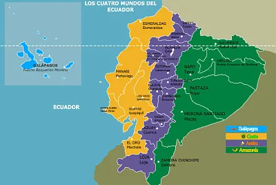 Mapa del Ecuador