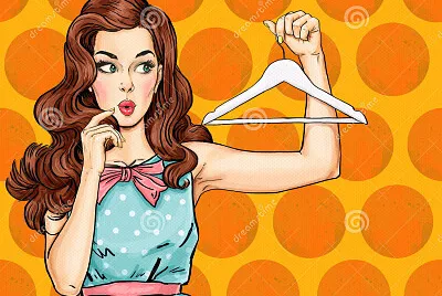 Pop Art Thinking Girl