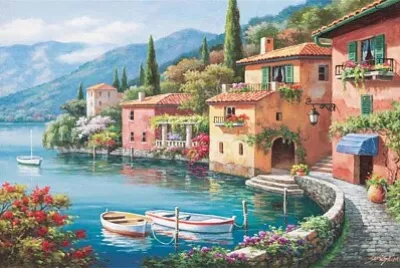 pueblo mar jigsaw puzzle