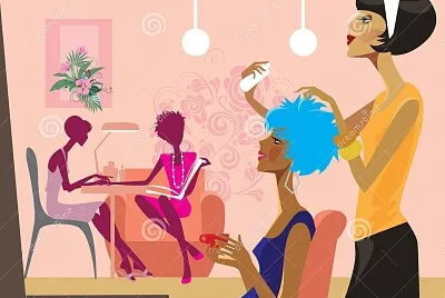 Women in Beauty Salon
