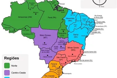Mapa do Brasil .