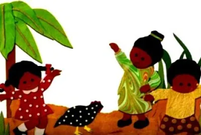 פאזל של Bruna e a galinha d 'angola.