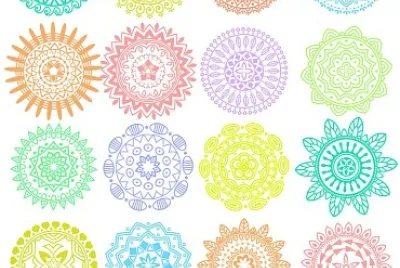 colorful spirographs