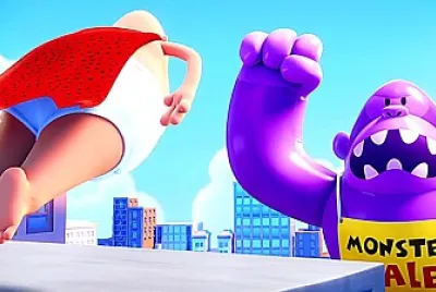 Captain Underpants vs Gorilla