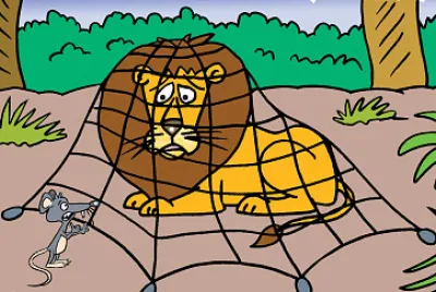 פאזל של Rat et Lion