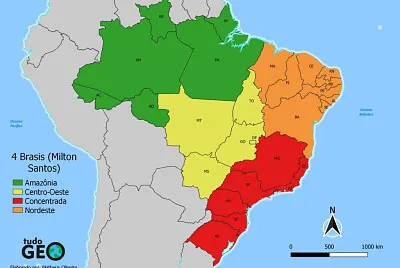 Regionalização Milton Santos e Maria Laura