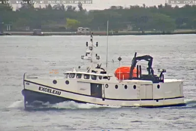 Exceleau, a commercial fishing vessel on the Great Lakes