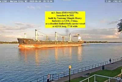  "saltie  " m/v Juno northbound to Lake Huron