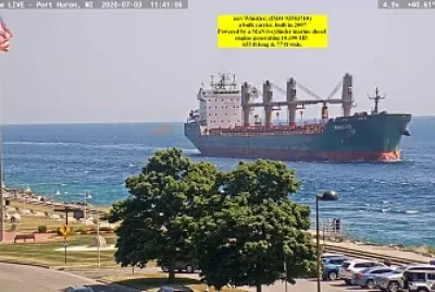  "saltie  " m/v Whistler exiting Lake Huron southbound