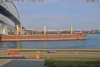  "saltie " m/v Lyulin at Blue Water Bridge