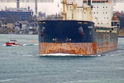  "saltie " m/v Drawsko heading into Lake Huron