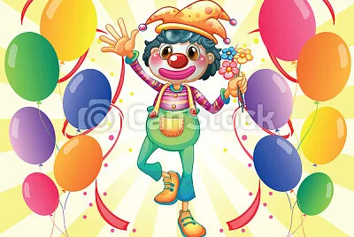 Clown with Flowers