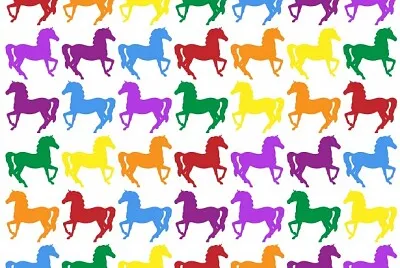 colorful horses