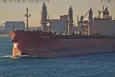  "saltie " Federal Asahi into Lake Huron