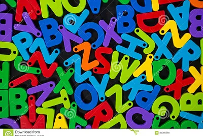 colorful letters