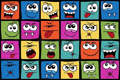 Funny Colorful Emotions