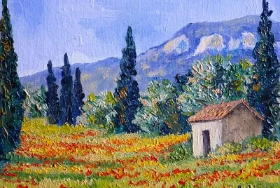 Cabane et coquelicots du sud de France jigsaw puzzle