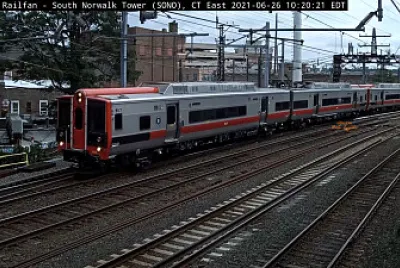 Norwalk,CT/USA commuter train