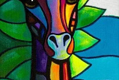Colorful Giraffe