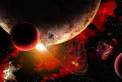 פאזל של universo, planetas