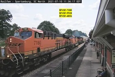 BNSF 7180 5518 4886  Spartanburg,SC/USA