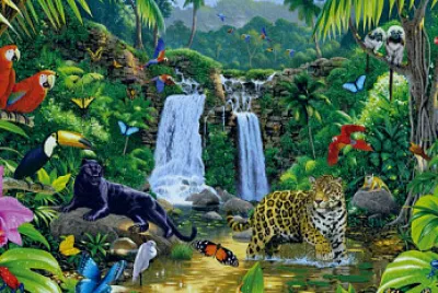 Animales de la selva peruana jigsaw puzzle
