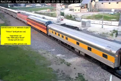 Amtrak #6 with SuperDome private car
