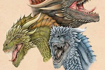 Drogon Viserion Rhaegal jigsaw puzzle