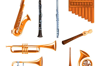 Viento madera y metal