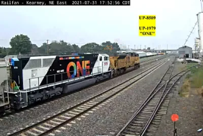UP-1979   "the ONE  " with UP-8509 leading at Kearney,NE/USA