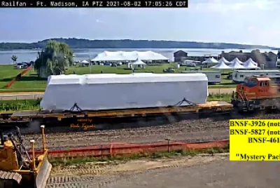 Ft Madison,IA/USA Mystery Package on BNSF  Ft Madison