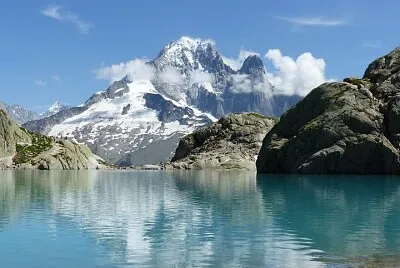 Chamonix LE LAC BLANC, alt. 2352m jigsaw puzzle