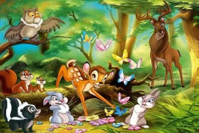 פאזל של Bambi et ses amis.
